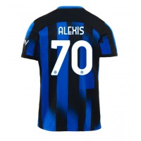 Inter Milan Alexis Sanchez #70 Domáci futbalový dres 2023-24 Krátky Rukáv